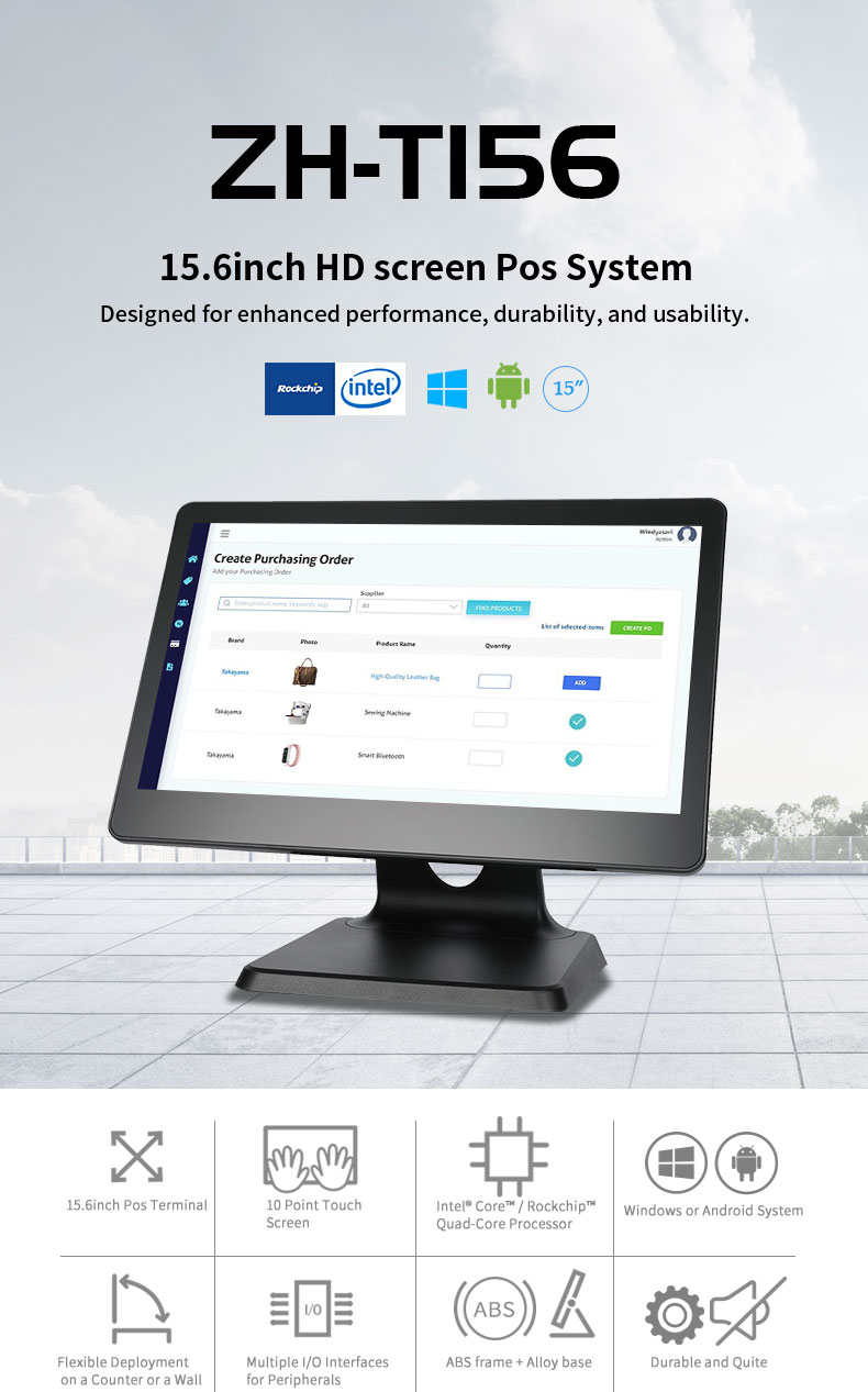 T156 15.6inch HD Screen Pos System