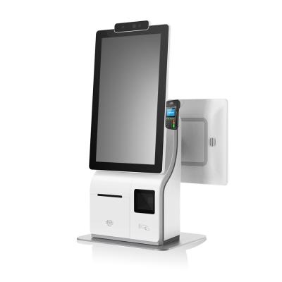 dual self service payment kiosk,touch screen order kiosk,self checkout POS